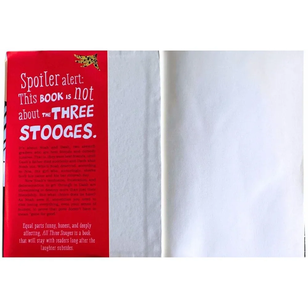 JUVENILE NOVEL HARDCOVER - All Three Stooges by Erica S. Perl (2018) - EUC